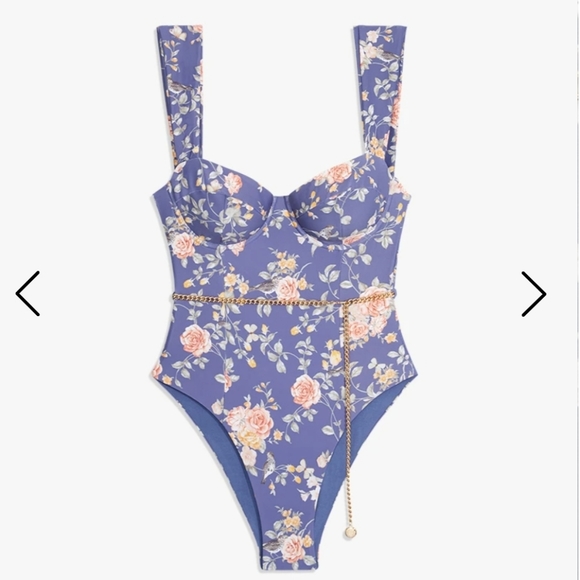 WE WORE WHAT Danielle vintage one piece swimsuit - Picture 1 of 12
